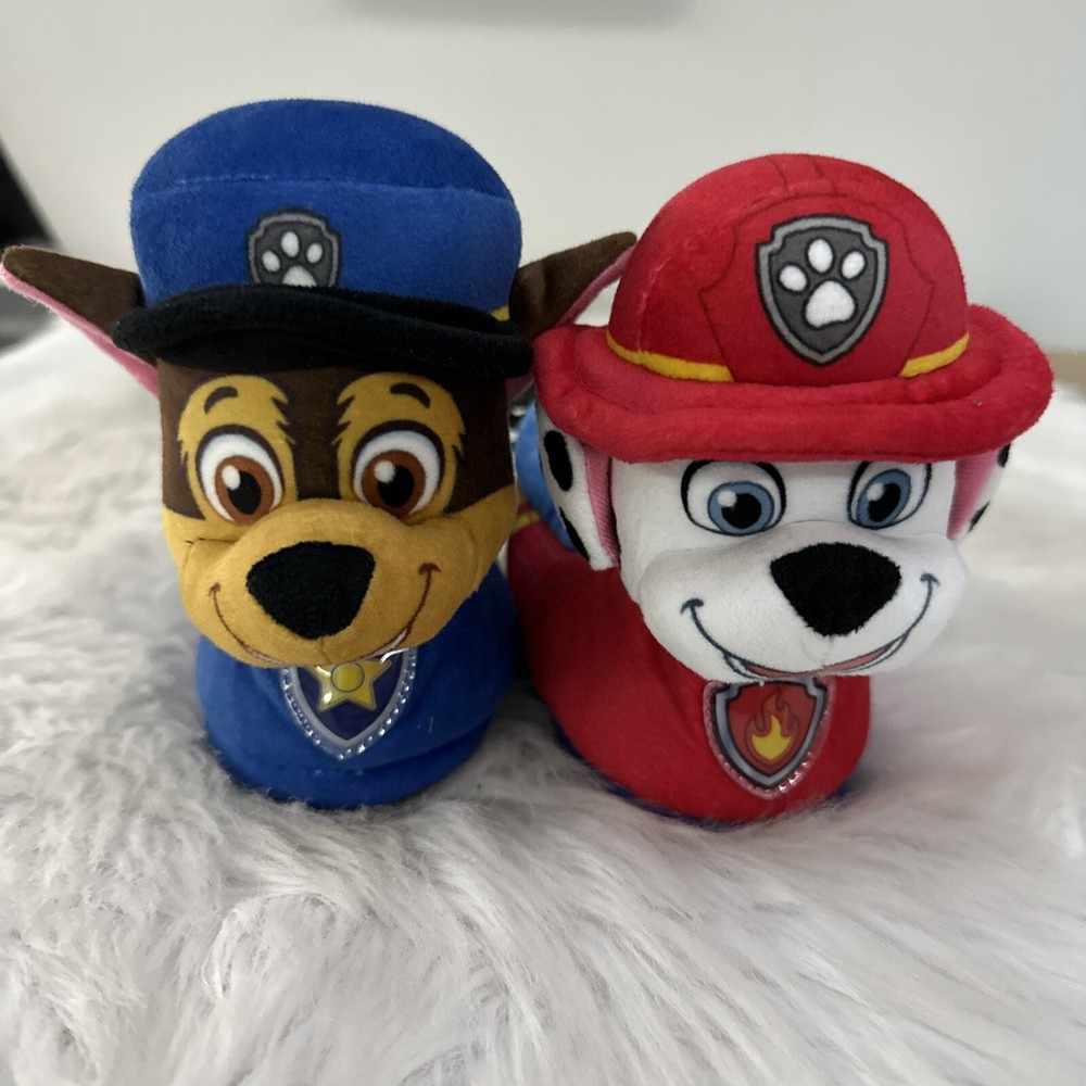 Nickelodeon Kids Paw patrol light up NWT slippers 5-6 Chase Marshall