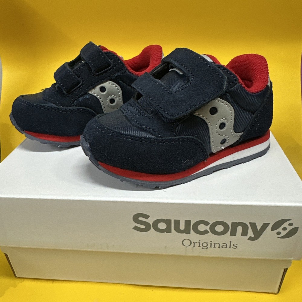 Saucony Kids Baby Jazz Hook & Loop Sneaker Shoes Boys 4M