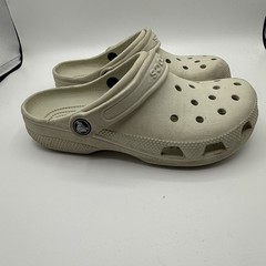 Crocs Classic Clogs Cream Off White Junior 4 Slip On Sport Mode
