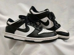 Nike Dunk Low Sneakers Panda Black White Low Top Shoes CW1590-100 Youth 5.5