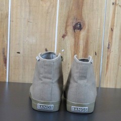 BANGS Old Pine Canvas High top Unisex Boys Size 3.5, Girls/Women Size 5