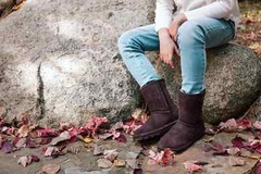 $60 BEARPAW🐾 Elle Youth Pull-On Boots | Suede Upper | Wool Blend Lining