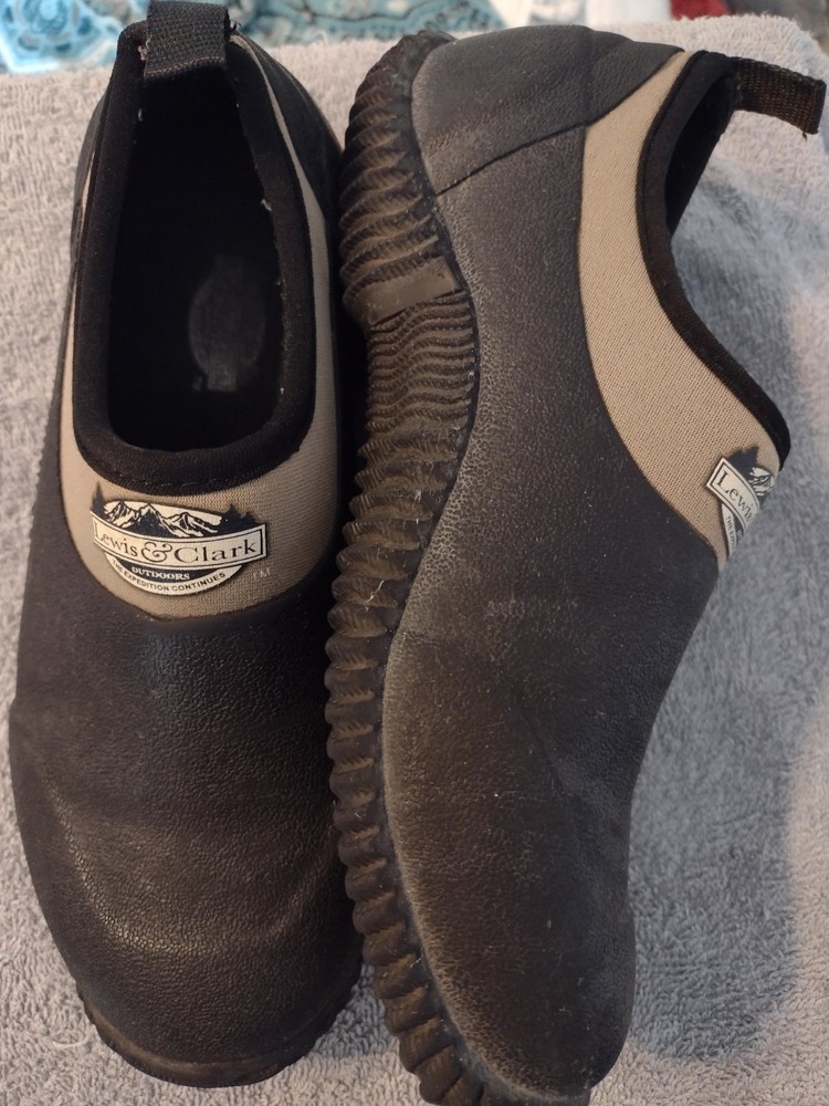 Lewis&Clark Outdoors Waterproof Vulcanized Rubber Muck Shoes Size 6