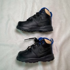 Nike Manoa LTR Boots Black Sesame Game Royal Kids Toddler BQ5374-003 NEW Size 6c