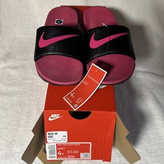 Nike Kawa Slide (GS) Black Pink DD8519-001 Youth NEW