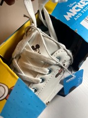 ALDI Disney Mickey and Friends Toddlers Character Sneaker Shoes, White Size 12