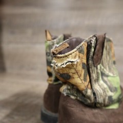 Faded Glory Mossy Oak Kids Mid Calf Camo Boot Cowboy boot Size 9