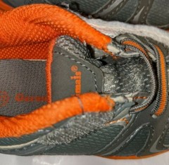 Garanimals Kids Sneakers Size 5 Gray Orange Hook and Loop Closure