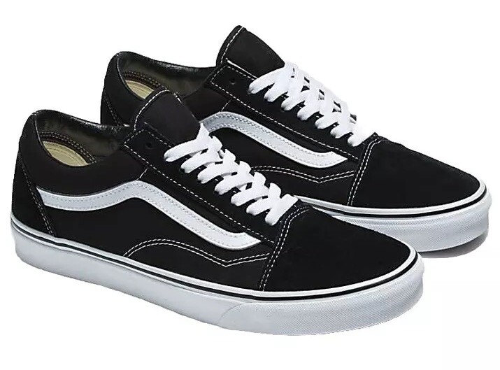 NWOB Vans Old School Black & White Shoes Size US 7 Men New!