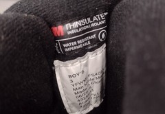Magellan Thinsulate 3M Water Resistant Boots Kids Size 3 Black Outdoor Winter