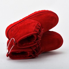 UGG Classic Big Kids NEUMEL Boots Samba Red Winter Warm Shoes US 6 EU 38 UK 5