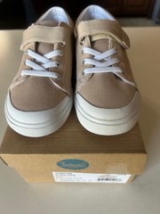 Footmate Jordan Stone Size 12 Childs Canvas Hook and Loop closure sneaker New