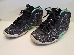 Nike Little Posite One Easter GS Size 4.5Y Womens 6 Lace Up Sneakers 846077-004