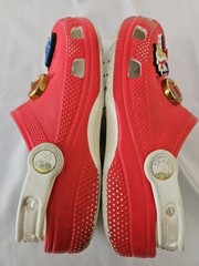 Crocs Kids Sonic The Hedgehog Clogs Red Shoes Junior Size J1 With Custom Jiblets