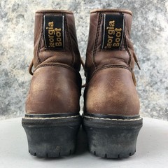 Georgia Boot Kid’s 4.5M Brown Waterproof Leather Steel Shank Logger Boots FAIR