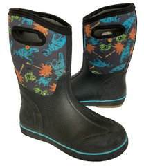 BOGS Big Kids Classic II Dino Dodo Waterproof Boot-Rated to -30°F (Youth Size 6)