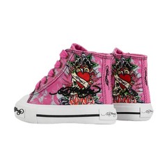 Ed Hardy Skull High Top Pink White EH04066655 TD New