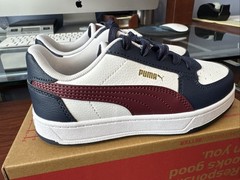 Puma Kids Caven 2.0 PS White/Jasper/Navy/Gold Shoes (393838-03)