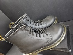 DR MARTENS 1460 SOFTY T JUNIORS 36 EU 5 GIRLS 4 BOYS 15382001 BLACK NIB!