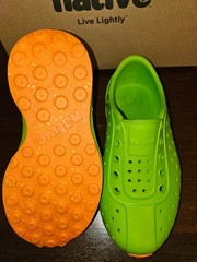 Native Kid’s Sz C9 Palm Green/Pickle Green Robbie Sugarlite Slip-On Shoes $65
