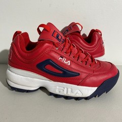 Size 6 – Fila Disruptor 2 Premium Red White Blue 3FM00666-616 Ship Fast!