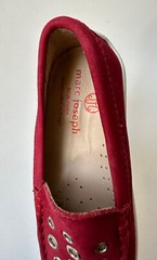Marc Joseph New York Unisex Kids Red Leather Loafers Mott Street Size 11.5 -K05