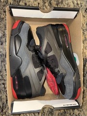 Jordan Air Jordan 4 RM GS Black Red Anthracite Synthetic Sneaker 6.5Y