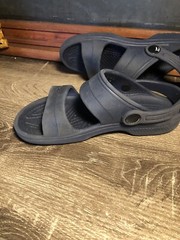 Crocs Kids Crocband II Open Toe Sandal Shoes Navy Blue 13 Little Kid Strap A2