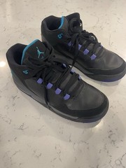 2015 Nike Air Jordan Flight Origin 2 Black/Blue Lagoon Youth Size 7