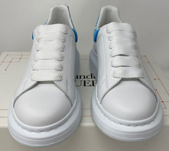 Alexander McQueen Designer Sneakers Shoes Kids Children Size 12.5 30C $350 White