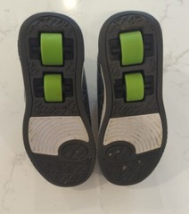Heelys Dual Up X2, YTH13C Green Grey Spiderweb Shoes Roller Skates