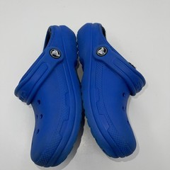 Crocs Classic Lined Clog – Kids- Blue – Size J1