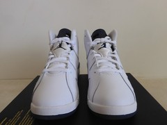 Nike Air Jordan 6 Retro (PS) White-Midnight Navy Blue 1.5Y [384666-141]