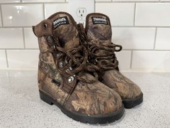 Hunting Waterproof Boots Winter Thinsulate Insulated Camo Youth 9.5 Child Hike