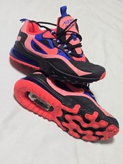 Nike Air Max 270 React GS Black Hyper Pink CT1579-001 Size 4Y Youth Womens 5.5