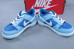 Nike Dunk Low TD Argon Blue Toddler Size 9C DV2634-400 Kids Sneakers New