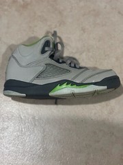 Jordan 5 Retro Green Bean Pre School PS Kids Size 13C DQ3735-003 Reflective Shoe