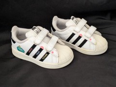 ADIDAS Kevin Lyons X Superstar Create Your Future Vellcro Sneakers Toddler Sz 5