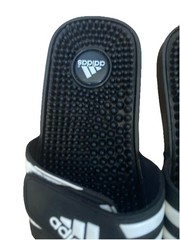 Adidas Black And White Adjustable Spike Slides Sandals Big Kids Size 4