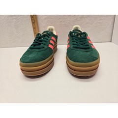 adidas Gazelle Bold Platform Collegiate Green Lucid Pink Kids Sneakers blokecore