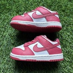Nike Dunk Low TDE Archaeo Pink White Leather Unisex Kids Sneaker US Size 7C