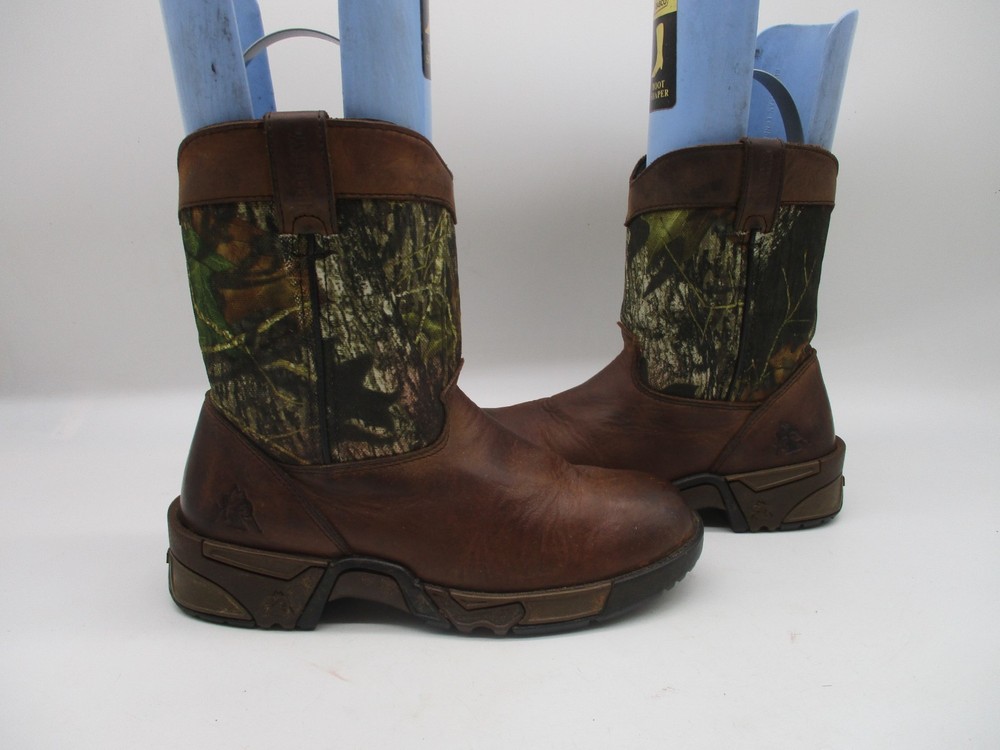 Rocky Aztec Wellington Camouflage Water Resistant Boots Youth Size 2.5 M