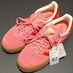 ADIDAS GAZELLE BOLD J (GS) PLATFORM ROSE PINK/SCARLET RED JQ7407 SIZE: 6.5