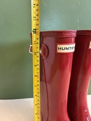 Hunter Kids Original Kids‘ Gloss Rain Boot Kid Big Kid Military Red 4 US 34 EU