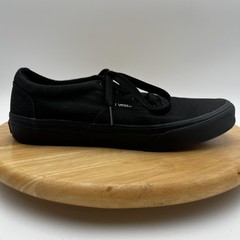 Vans Shoes Youth Size 7 Black Canvas Low Top Lace Up Skate Casual Sneakers