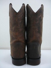 Cody James Boy’s 5 D M Nash Western Brown Leather Boots Broad Square Toe Cowboy