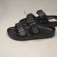 Cat & Jack Kids Black Double Strap Slide Sandals Youth Size 2