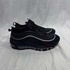 Nike Air Max 97 Size 6.5Y Black Red All Over Print Sneaker Shoes