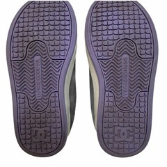 DC Court Graffik SE Black Purple Suede Shoes Sneakers Skater Streetwear 12 Youth