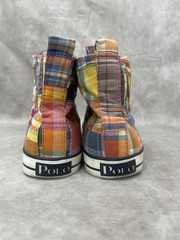 POLO Ralph Lauren Big Kid Harbour Multicolor Plaid Sneaker US 4.5 UK 4 EUR 36